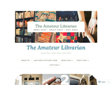Tablet Screenshot of amateurlibrarian.com